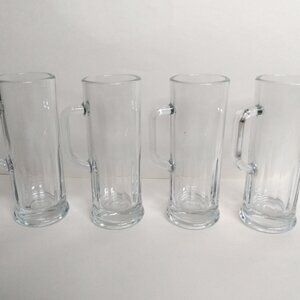Libbey Set of 4 Sampler Miniature Beer Mugs Mini Stein Glasses Taster 4 oz. New